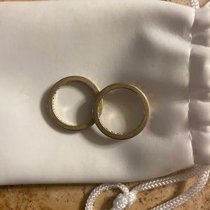 Chanel set ruby eternity bands. Size 7 14k gold